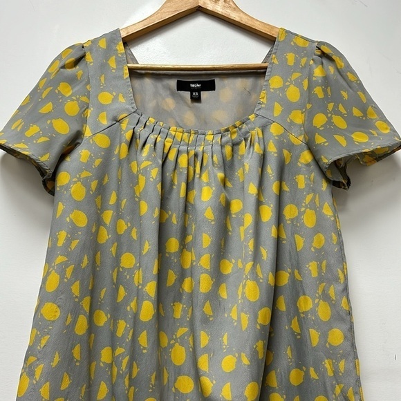 Mossimo Gray and yellow women's dress size XS short and loose dress. - Picture 12 of 13